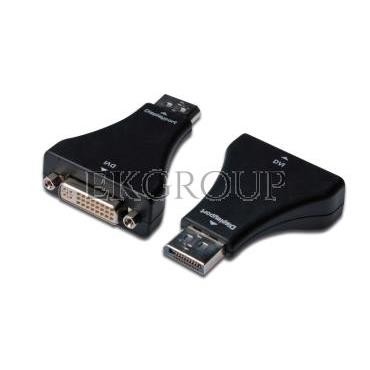 Adapter DisplayPort 1.1a Typ DP/DVI-I(24 5), M/Ż czarny AK-340603-000-S-148183