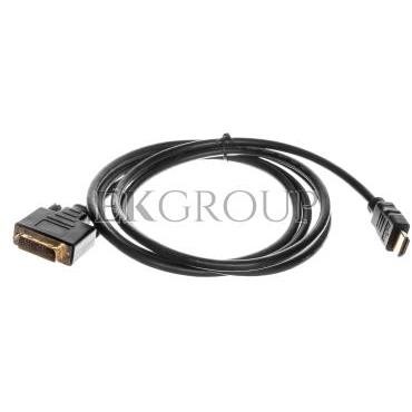 Kabel adapter HDMI Highspeed 1.3 Typ HDMI A/DVI-D(18 1), M/M czarny 2m AK-330300-020-S-148051