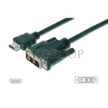 Kabel adapter HDMI Highspeed 1.3 Typ HDMI A/DVI-D(18 1), M/M czarny 10m AK-330300-100-S-148098