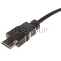 Kabel połączeniowy HDMI Highspeed 1.4 z Eth. GOLD Typ HDMI A/HDMI A, M/M czarny 3m AK-330114-030-S-148057