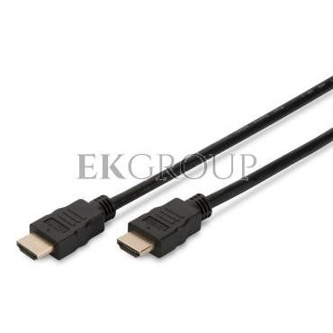 Kabel połączeniowy HDMI Highspeed 1.4 z Eth. GOLD Typ HDMI A/HDMI A, M/M czarny 10m AK-330107-100-S-148100