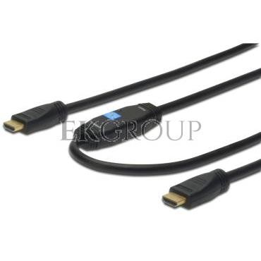 Kabel połączeniowy ze wzmacniaczem HDMI Highspeed 1.4 z Eth. GOLD Typ HDMI A/HDMI A, M/M czarny 15m-148102