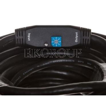 Kabel połączeniowy ze wzmacniaczem HDMI Highspeed 1.4 z Eth. GOLD Typ HDMI A/HDMI A, M/M czarny 30m AK-330118-300-S-148108