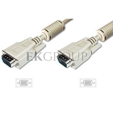 Kabel połączeniowy SVGA Typ DSUB15/DSUB15, M/M beżowy 5m AK-310103-050-E-148071