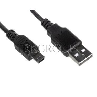 Kabel połączeniowy miniUSB 2.0 /Canon/ Typ USB A/miniUSB B(5pinów), M/M czarny 1m AK-300130-010-S-148078