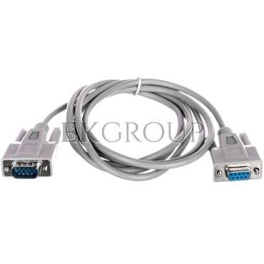Kabel przedłużający RS232 1:1 Typ DSUB9/DSUB9, M/Ż beżowy 2m AK-610203-020-E-148110