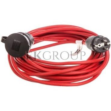 Kabel przedłużający (przedłużacz) 10m czerwony 1x230V IP44 AT-N05V3V3-F 3G1,5 1167464-148996
