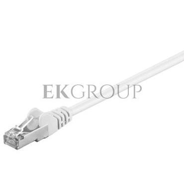 Kabel krosowy patchcord F/UTP kat.5e CCA biały 30m 93497-150580