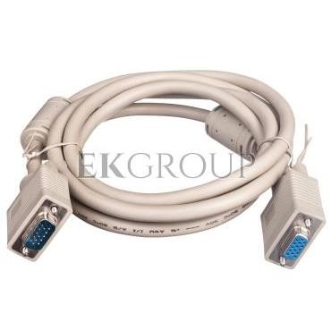 Kabel przedłużający SVGA Typ DSUB15/DSUB15, M/Ż beżowy 1,8m AK-310203-018-E-148176