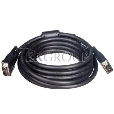Kabel połączeniowy DVI-D Dual Link Typ DVI-D(24 1)/DVI-D(24 1), M/M czarny 5m AK-320101-050-S-147865
