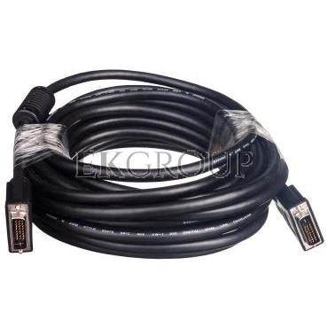 Kabel połączeniowy DVI-D Dual Link Typ DVI-D(24 1)/DVI-D(24 1), M/M czarny 10m AK-320101-100-S-147866