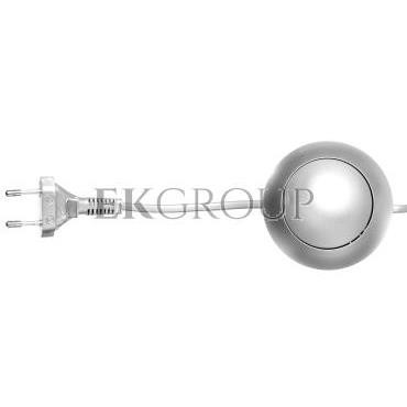Przewód przyłączeniowy 200cm z wyłacznikiem nożnym srebrny SP/WN2,0(2X0,75)SRB PRW10000376-149454