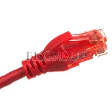 Kabel krosowy (Patch Cord) U/UTP kat.6 czerwony 0,5m DK-1612-005/R-150366