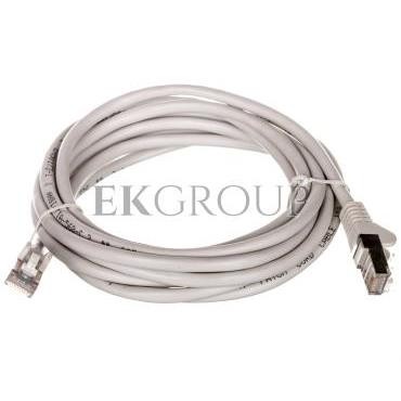 Kabel krosowy patchcord SF/UTP kat.5e CCA szary 3m 50146-150432