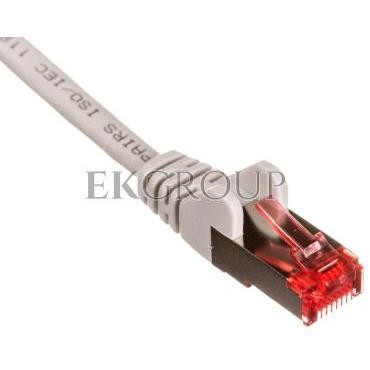 Kabel krosowy patchcord S/FTP (PiMF) kat.6 LSZH szary 1m 50886-150438