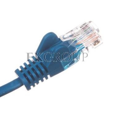 Kabel krosowy patchcord U/UTP kat.5e CCA niebieski 1m 68340-150444