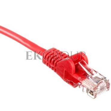 Kabel krosowy patchcord U/UTP kat.5e CCA czerwony 3m 68369-150454