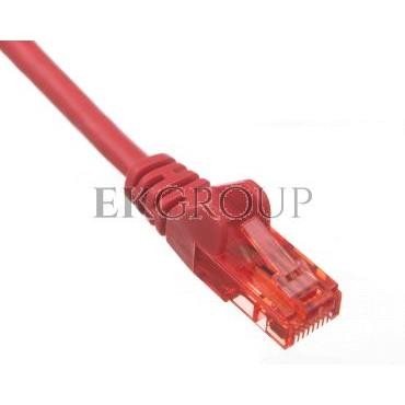 Kabel krosowy patchcord U/UTP kat.6 CCA czerwony 0,25m 95254-150486
