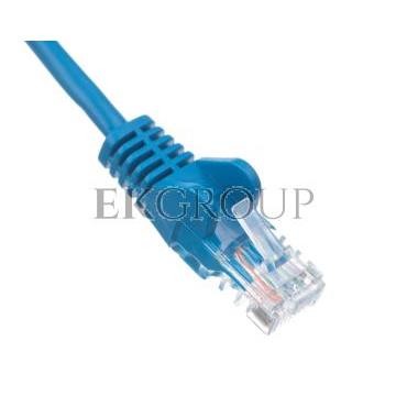 Kabel krosowy patchcord U/UTP kat.5e CCA niebieski 0,5m 68335-150495
