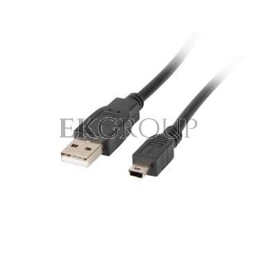 Kabel połączeniowy miniUSB 2.0 /Canon/ Typ USB A/miniUSB B(5pinów), M/M czarny 0,3m CA-USBK-10CC-0003-BK-148592