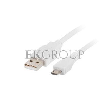Przewód połączeniowy USB 2.0 High Speed 1m USB - microUSB biały CA-USBM-10CC-0010-W-148615