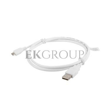 Przewód połączeniowy USB 2.0 High Speed 1m USB - microUSB biały CA-USBM-10CC-0010-W-148616