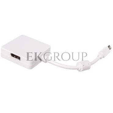 Kabel adapter miniDisplayPort 1.1a Typ miniDP/DP HDMI DVI-D, M/Ż biały 0,2m-147857