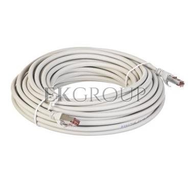 Kabel krosowy patchcord S/FTP kat.6 szary 15m DK-1644-150-150173