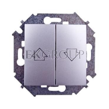 Simon 15 Przycisk żaluzjowy aluminium metalizowane 1591335-026-166187