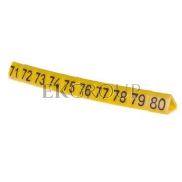 Oznacznik przewodów OZ-1/71-80 żółty E04ZP-01020201800 /100szt./-181391