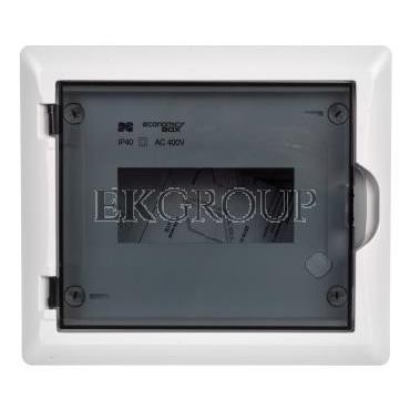 Rozdzielnica modułowa 1x8 n/t ECONOMIC BOX RN 1/8 drzwi transparentne (N PE) IP40 2502-01-198753