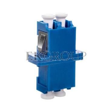 Adapter światłowodowy LC/LC duplex SM /ceramiczna ferrula/ niebieski DN-96007-1-191105
