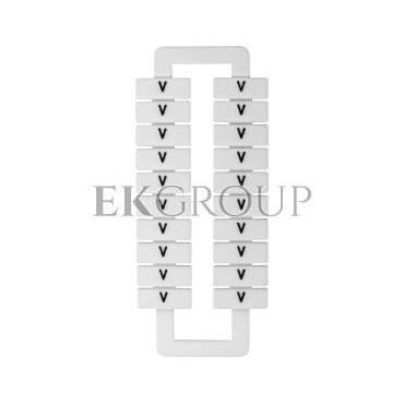 Oznacznik do złączek (EURO) 2,5-70mm2 /V/ biały 43192 (20szt.)-192221