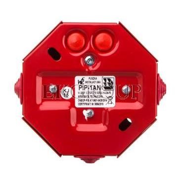 Puszka instalacyjna przeciwpożarowa E90 bezpiecznik 0,375A W2 PIP-1AN/0,375A-211723