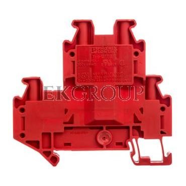 Złączka szynowa 2-piętrowa 4-przewodowa 4mm2 czerwona Ex UTTB  4 RD 3046786-213722