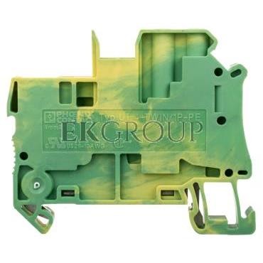 Złączka szynowa ochronna 4mm2 śrubowa/wtykowa zielono-żółta UT 4-TWIN/ 1P-PE 3060283-213590