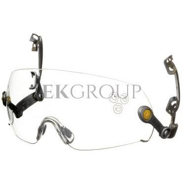 Okulary ochronne z poliwęglanu, bezbarwne, montowane do hełmu przemysłowego, Uv400, Ab*, Ar* FUEGOARIN-216929