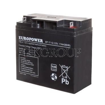 Akumulator bezobsługowy AGM 17Ah 12V Europower EP 17-12-215155