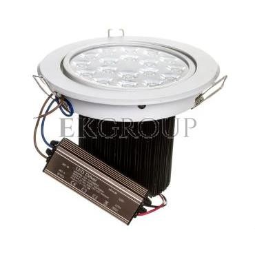 Oprawa downlight LED 18W biały okrągly 1260lm 3000K 230V  LAMPRIX LP-11-026-202138