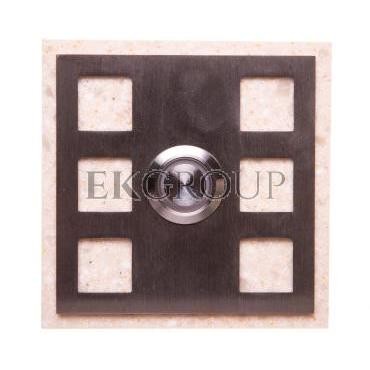 Przycisk dzwonkowy kwadratowy z podświetleniem beżowy 1A/250V PDK-251-BEZ YNS10000019-217110