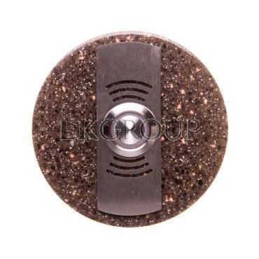 Przycisk dzwonkowy okrągły z podświetleniem brązowy 1A/250V PDK-252-BRA YNS10000022-217117