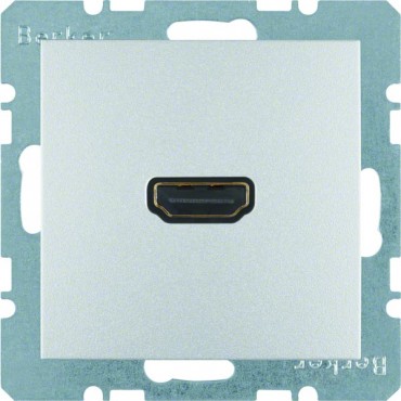Berker B.1/B.7 Gniazdo HDMI z przyłączem 90st alu, mat 3315431404