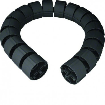 Osłona elastyczna kabli okrągła d=70mm 1000 mm czarny RK19005