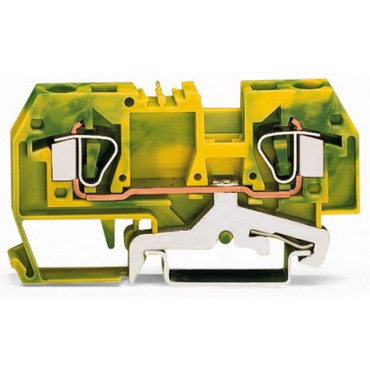 Złączka PE 2-przewodowa Ex 6mm2 żółto-zielona 282-907/999-950
