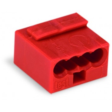 Złączka 4x 0,6-0,8mm2 czerwony 243-804 /100szt./
