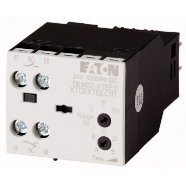 Elektroniczny moduł czasowy opoźnione odpodanie 0,05-1s 1Z 1R 100-130V AC  DILM32-XTED11-1(RAC130) 105211