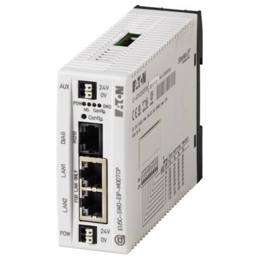 Moduł komunikacyjny SmartWire-DT do sieci Ethernet IP/MODBUS TCP 24V DC na szynę 153163