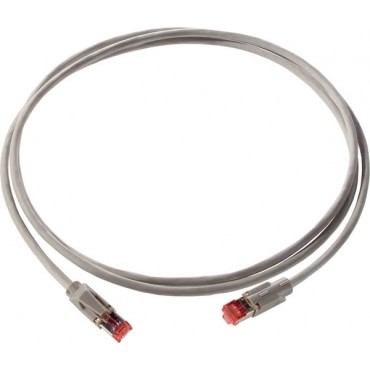 Kabel krosowy (Patch Cord) S/FTP kat.6 szary 0,5m CE6847