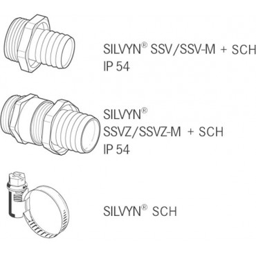 Wąż osłonowy PVC SILVYN SI 23x28 srebnoszary 61713390 /50m/
