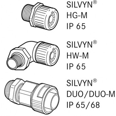 Wąż osłonowy poliamidowy M40 33,1x40 SILVYN HCC 40 61794020 /25m/
